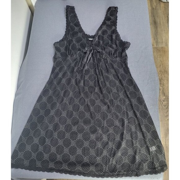 APT. 9 INTIMATES LG Sheer Babydoll Print Nightgown Slip Chemise Coquette Y2K - Picture 1 of 9